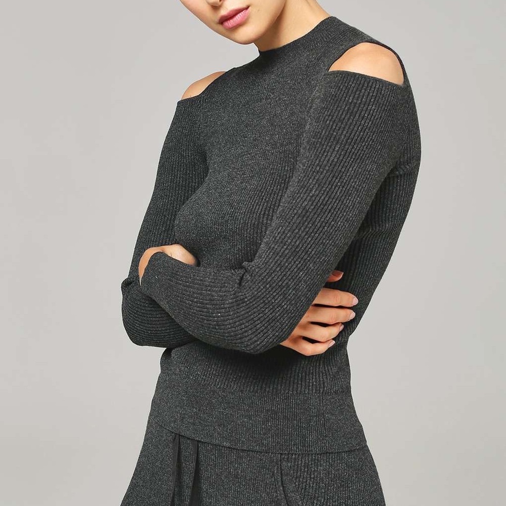 Ivy Park Cold Shoulder Rib Top